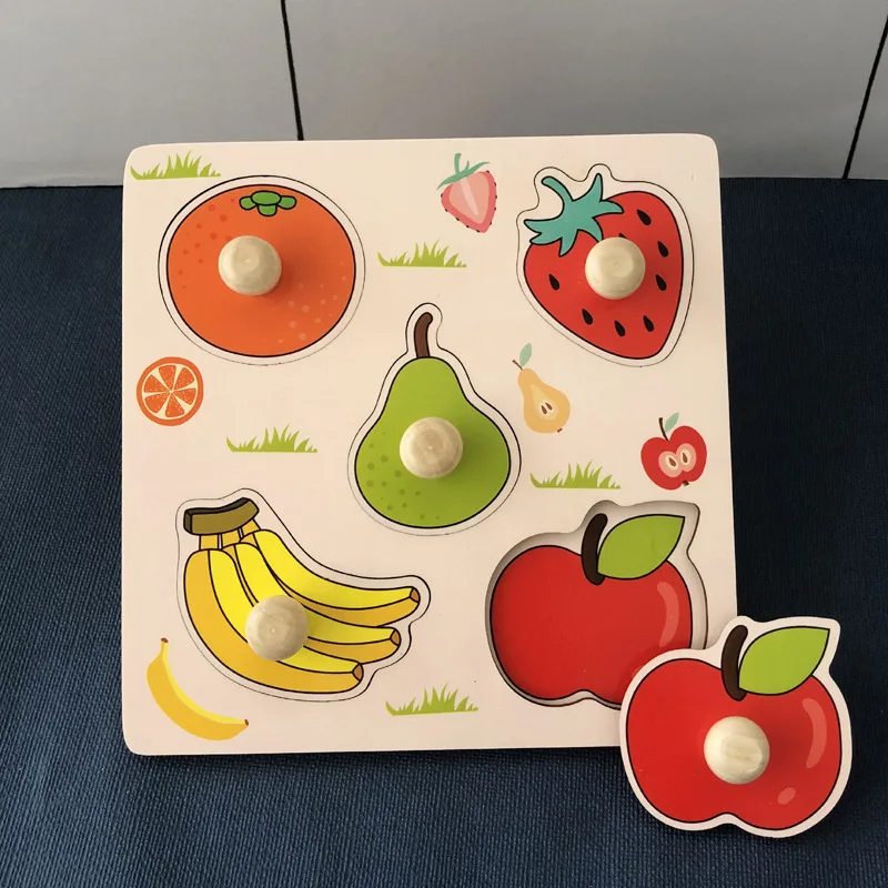 Houten Fruit Puzzel – Educatief Speelgoed voor Peuters | Motoriek & Creativiteit