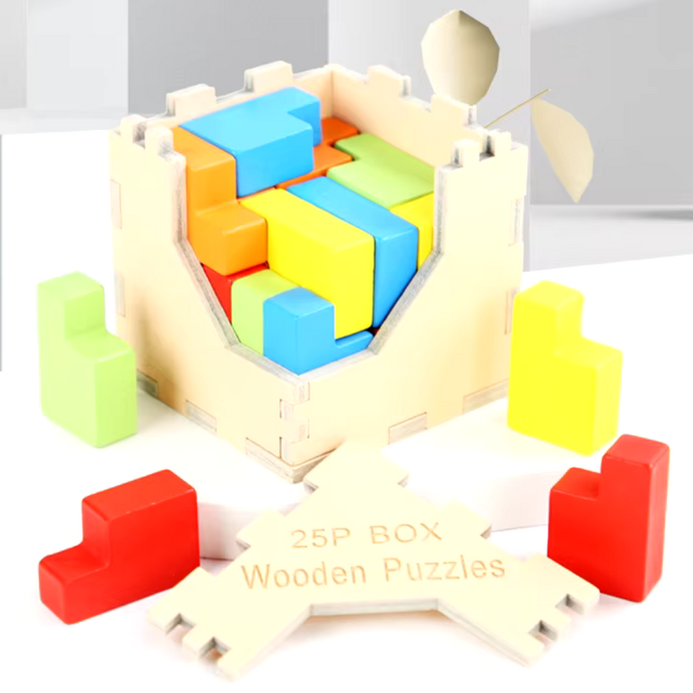 Houten 3D Puzzel voor Kinderen – Educatief Speelgoed vanaf 3 Jaar | Duurzame Breinbreker