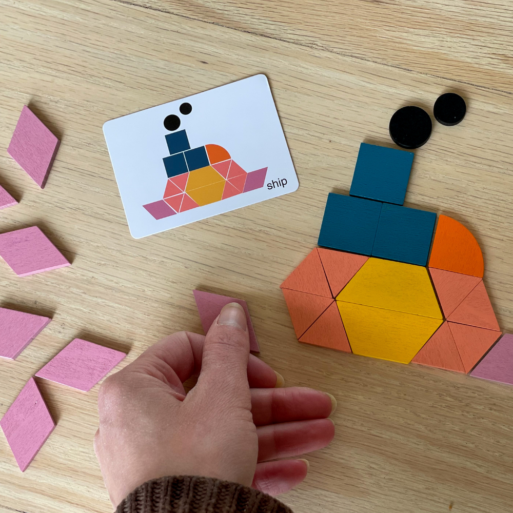 Geometrische Vormenpuzzel Kinderen – Educatief Creatief Speelgoed