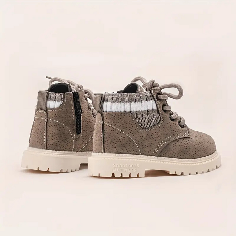 Comfy Timber Sneakers Jongens – Warme Winterlaarzen met Anti-Slip Zool en Stevige Veters voor Buitenspelen & School