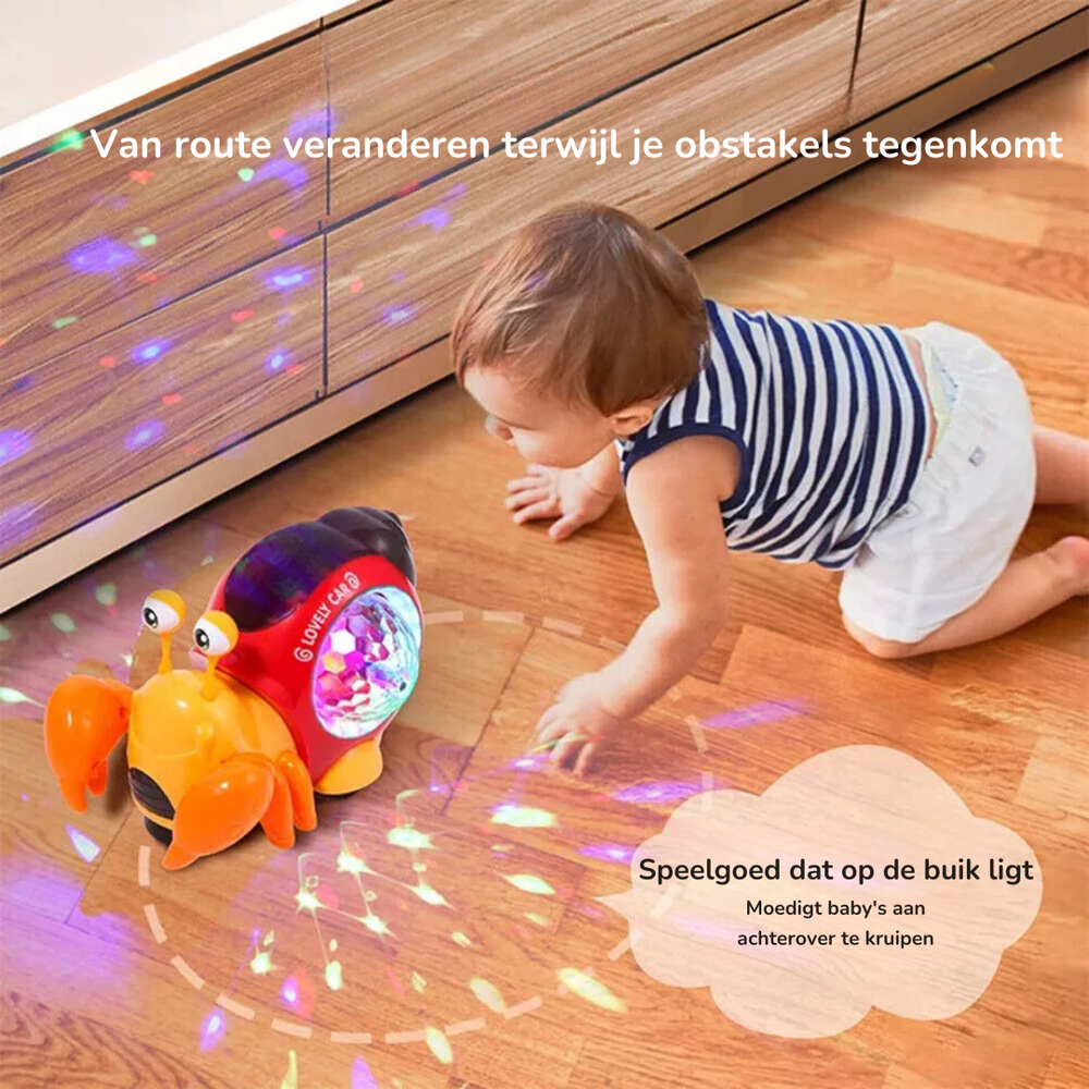 Muzikale Baby Slak – Kruipspeelgoed met Licht