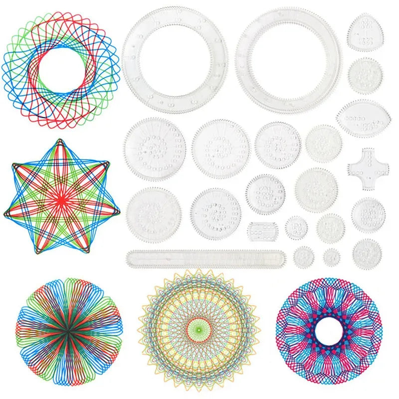 Spiraal Teken Set Kind – Creatieve Tekenset met Tandwielen (6+)