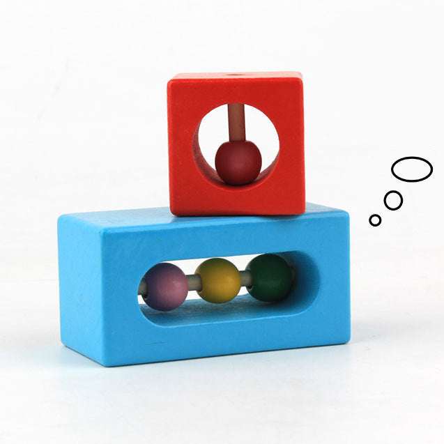 Houten Stapelblokken voor Baby Peuter Kleuter – Educatief Speelgoed voor Creatief Bouwen +1 Jaar