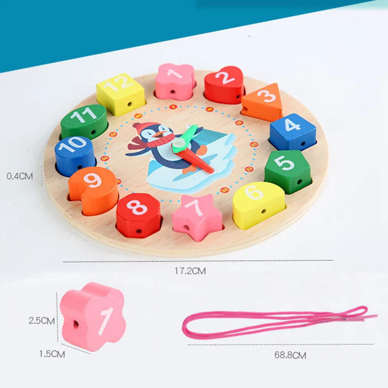 Kinderhorloge om Klokkijken te Leren – Kleurrijk Analoge Leerklok voor Kinderen (4+)