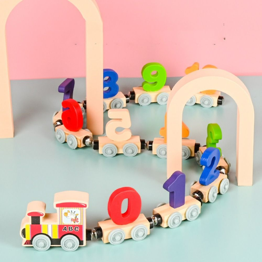 Magnetische Houten Trein – Educatief Trein Speelgoed Kind