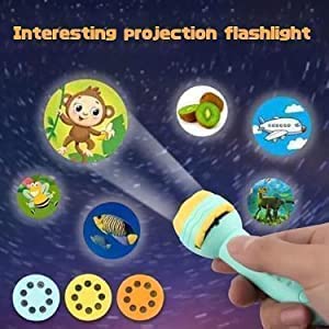 Story Torch Bedtijd Projector Zaklamp – 48 Kleurrijke Patronen voor Creatieve Kinderen