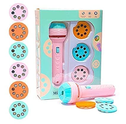 Story Torch Bedtijd Projector Zaklamp – 48 Kleurrijke Patronen voor Creatieve Kinderen