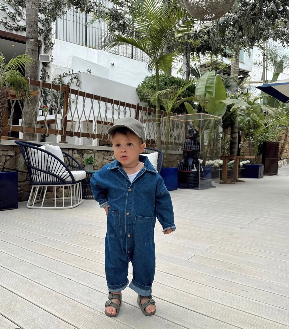 Denim Overall Baby & Toddler – Blue Cotton Boilersuit (0-4 Years) | Unisex & Comfortable