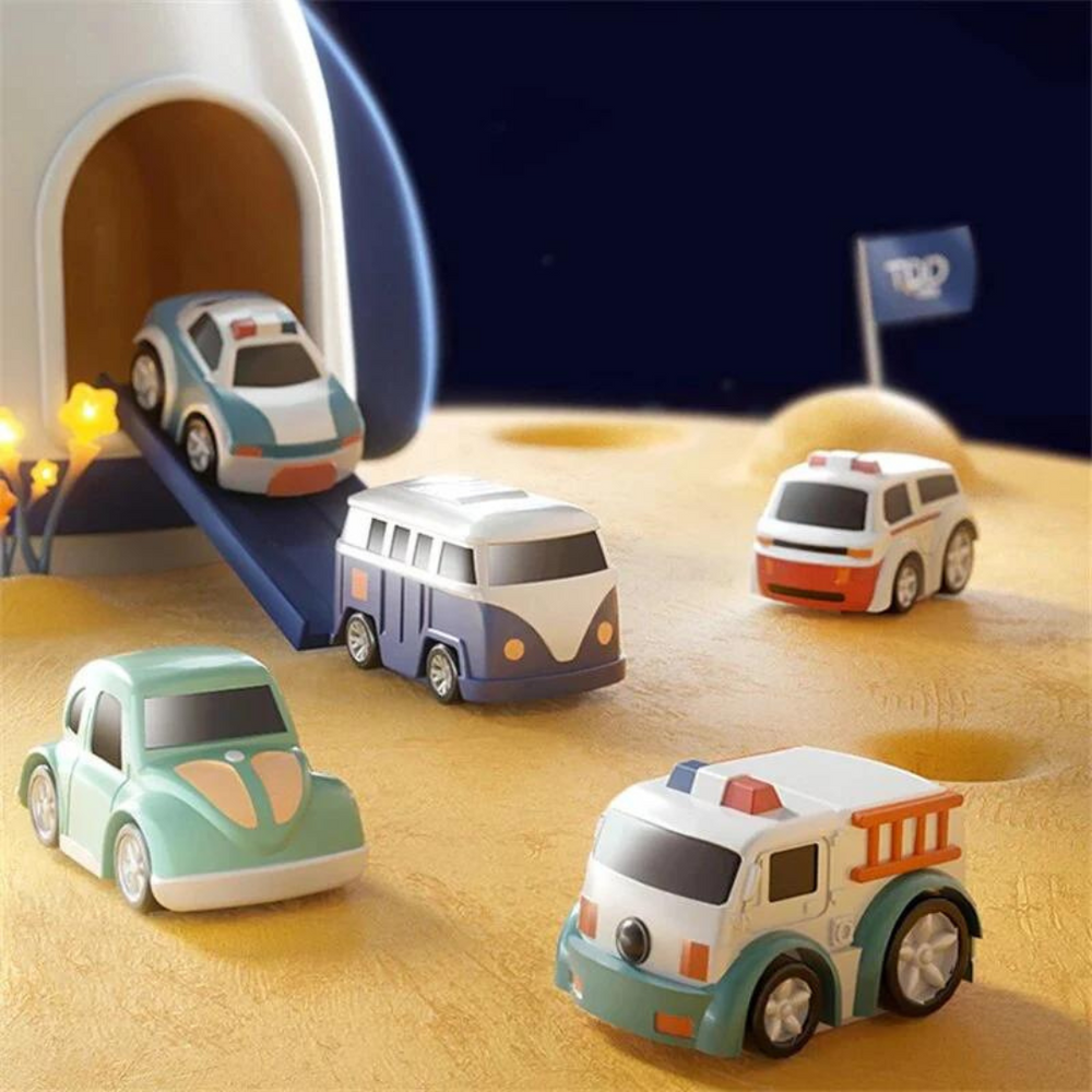 Space Adventure Racebaan – Montessori Speelbaan voor Creatief en Educatief Spel (1-8 Jaar)
