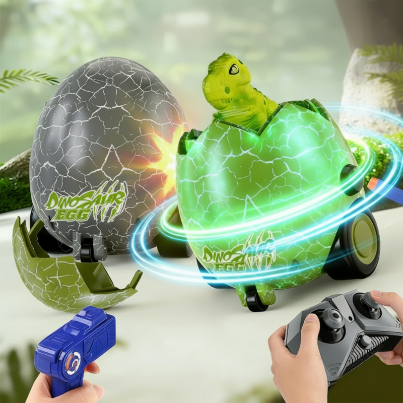 RC Dinosaurus Ei – Radiografisch Bestuurbaar met Licht, Geluid & Uitkomende Dino