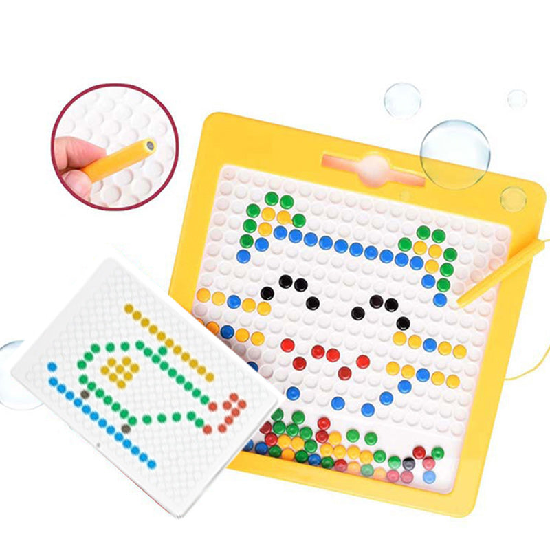 Magnetisch Tekenbord voor Kinderen – Groot Educatief Tekenspel met Stylus en Patroonkaarten