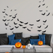 Halloween wanddecoratie met lichtgevende vleermuizen – 3D-effect, voor muur en deur | muurstickers