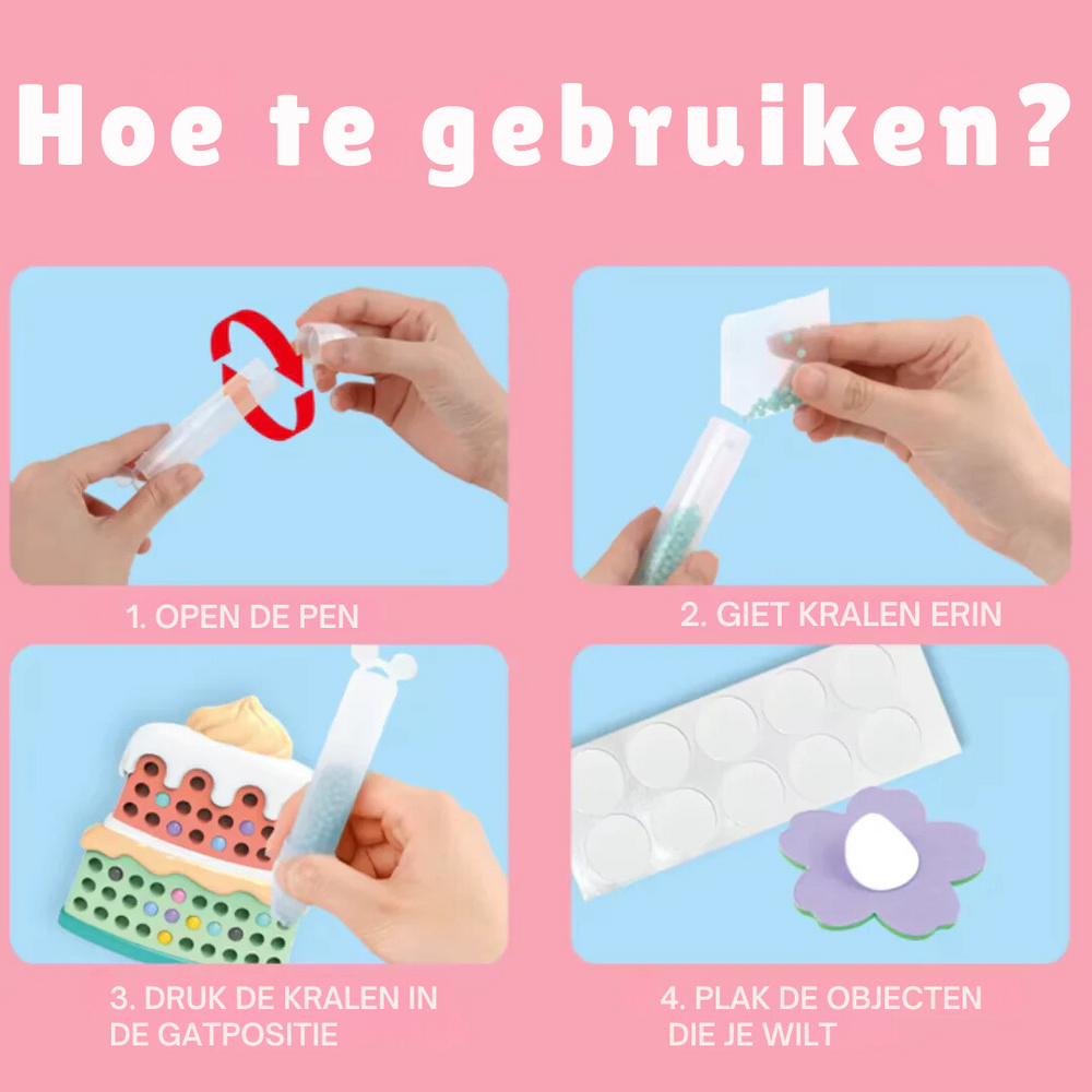 Creatieve Kinder Diamond Painting Set – Knutselplezier met Kralen voor 4+ Jaar