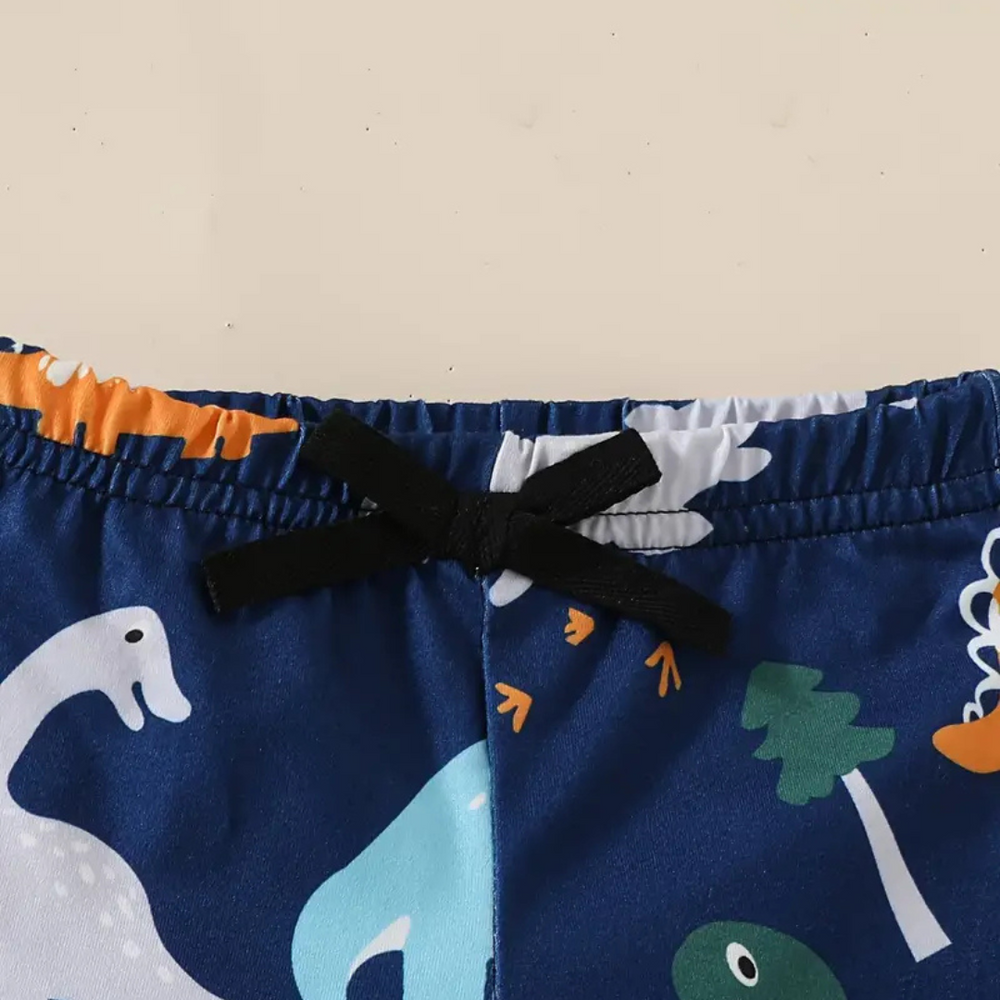 Set van 3 Vrolijke Jongens Zwembroeken – Sneldrogend & Comfortabel voor Strand en Zwembad 0-3 Jaar