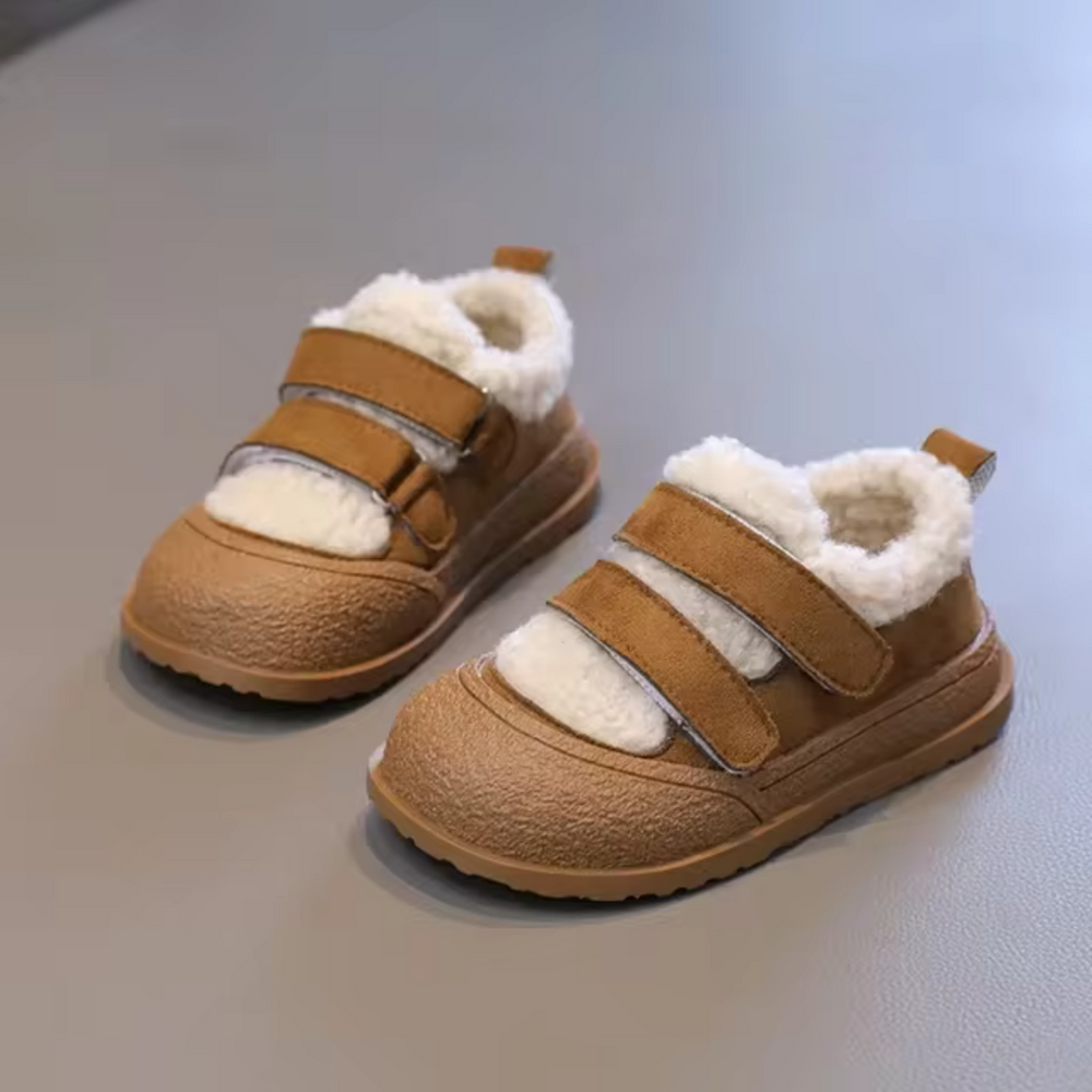 Kinder Sneakers Warm Gevoerd – Comfortabele Klittenbandschoenen voor Peuters & Kinderen – Unisex Winter Schoenen