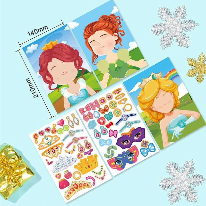 Prinsessen Dress-Up Stickers voor Kinderen – Creatieve Outfits & DIY Kledingstickers