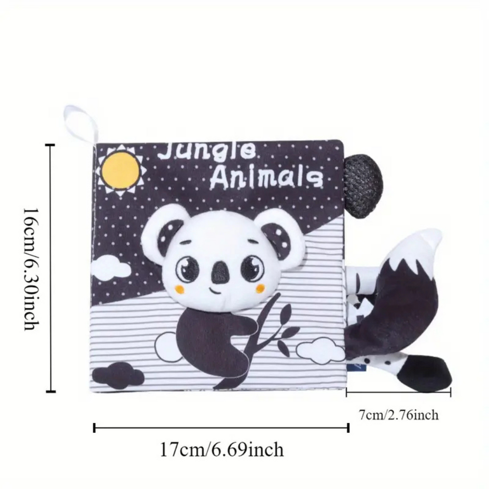 Baby’s Eerste Zwart-Wit Dierenboek – Stimuleer Zintuigen & Motoriek