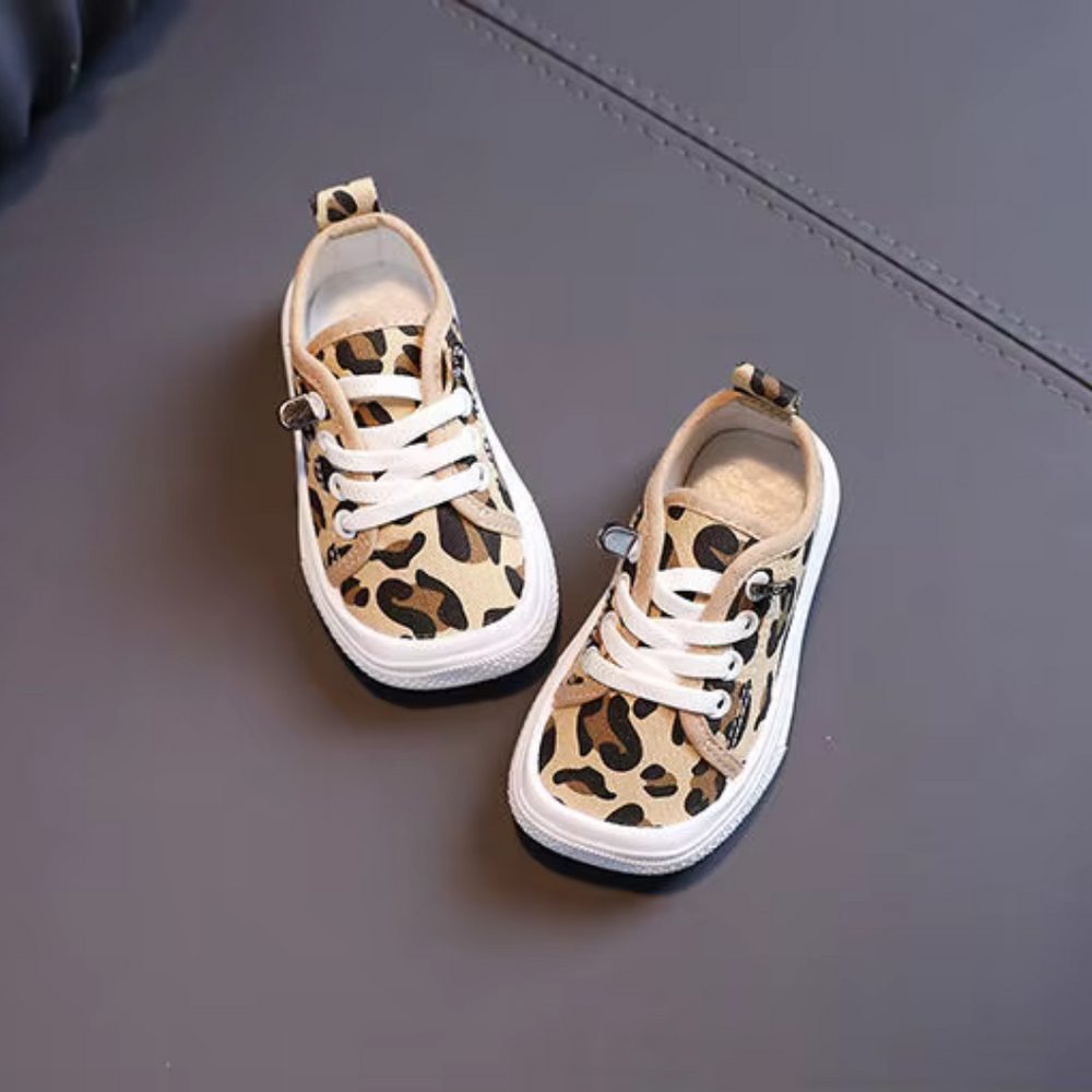 TrailPaws Kinder Sneakers – Comfortabel & Flexibel met Stoere Panterprint voor Actieve Kids