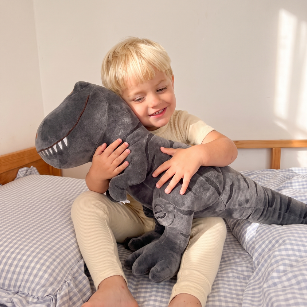 T-rex knuffel van zachte pluche – goed gevuld, knijpbaar, voor spelen en slapen | dino knuffeldier