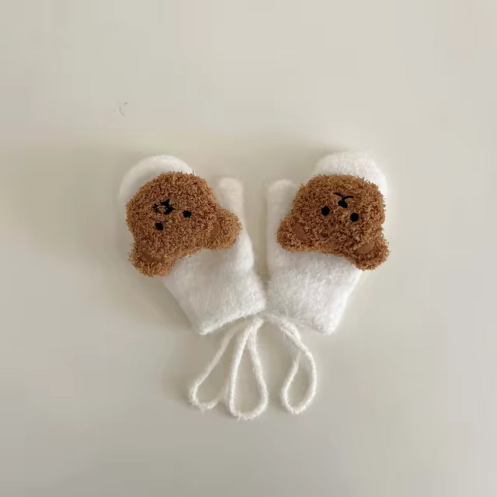 LittleCub Mittens – Warme en Schattige Gebreide Baby- & Peuterwantjes met Berenmotief voor Herfst en Winter