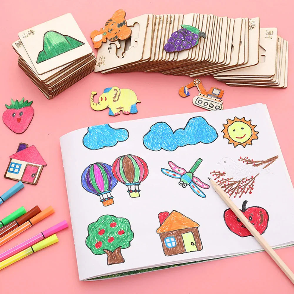Tekenplezier voor Kinderen – 20x Sjablonen Set | Creatief & Educatief Speelgoed