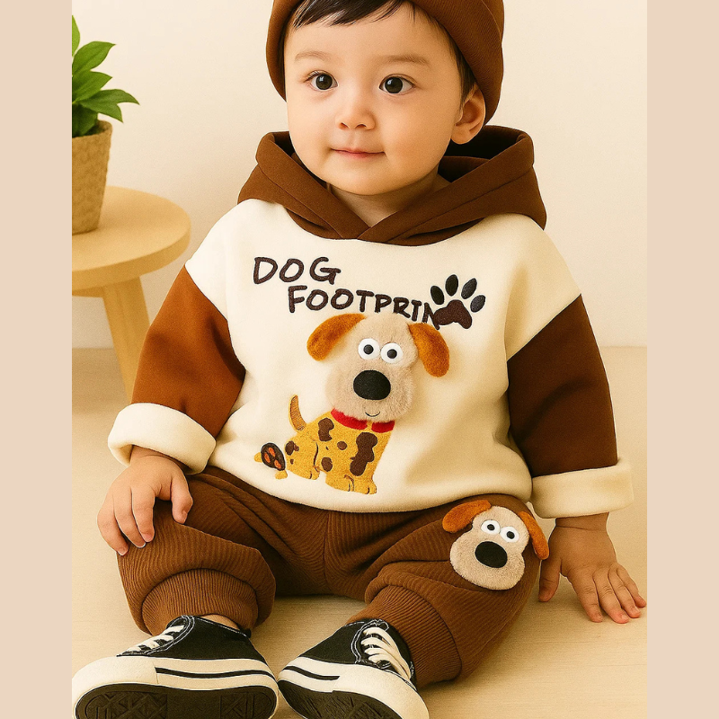 Nordino Kids PupPlay Lentepak voor Jongens – Comfortabel & Trendy Kinder Trainingspak Lente Set 80-120 cm