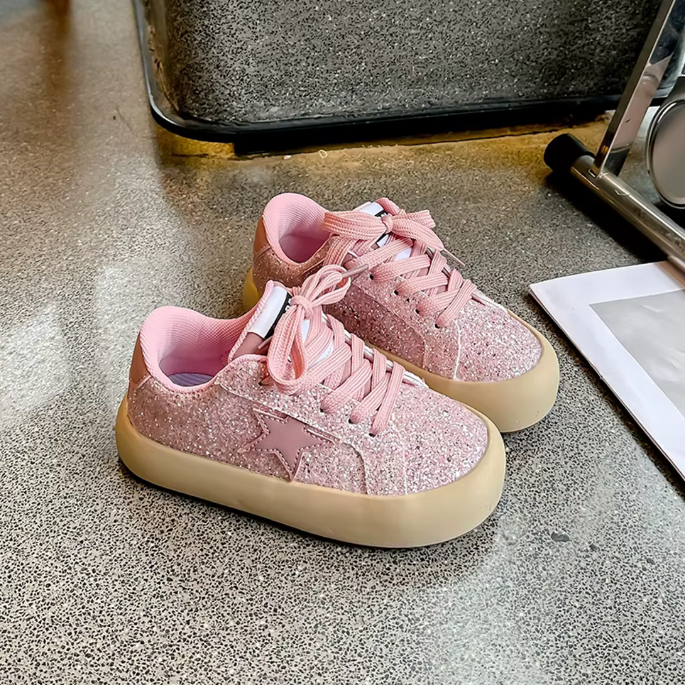 Glitter sneakers meisje | Kinderschoenen met glitters