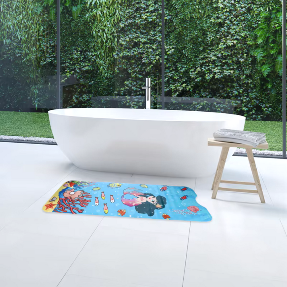 Antislip Zeemeermin Badmat voor Kinderen – Veilig & Leuk Badderen | AquaKind