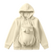 Draagjas 2-in-1 voor mama en baby – zachte fleece, capuchon, rits, zakken | babywearing hoodie