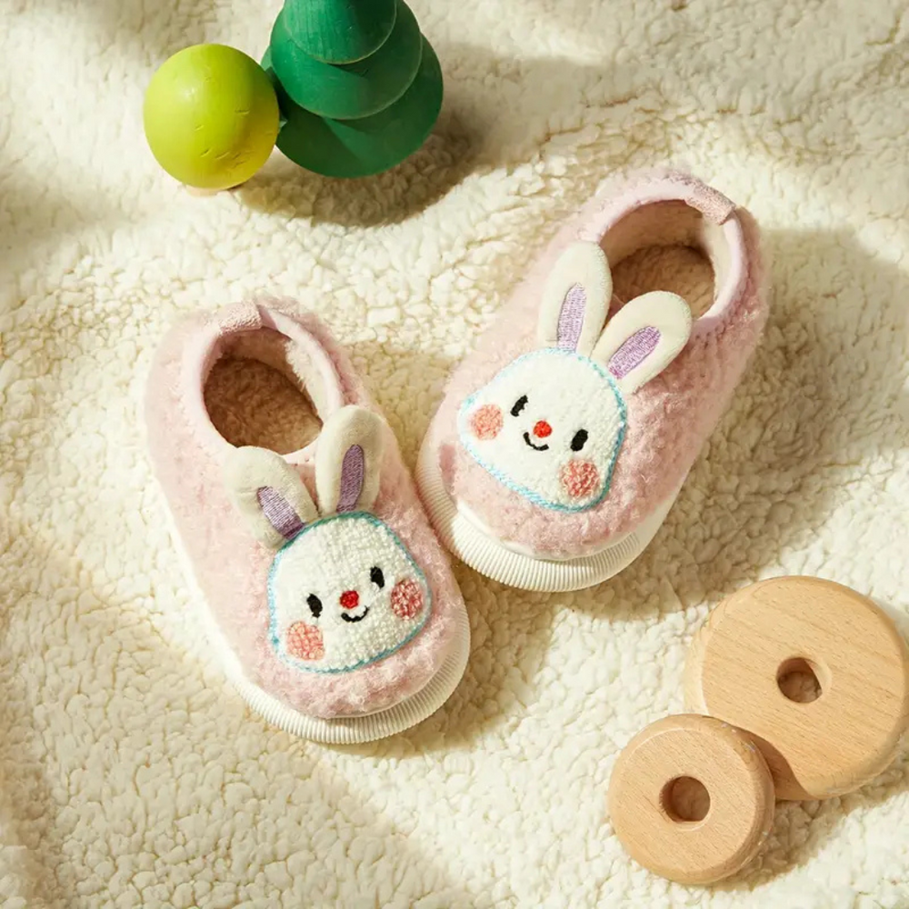 CozyBear Antislip Sloffen voor Kinderen – Warm & Veilig (3-4 Jaar)
