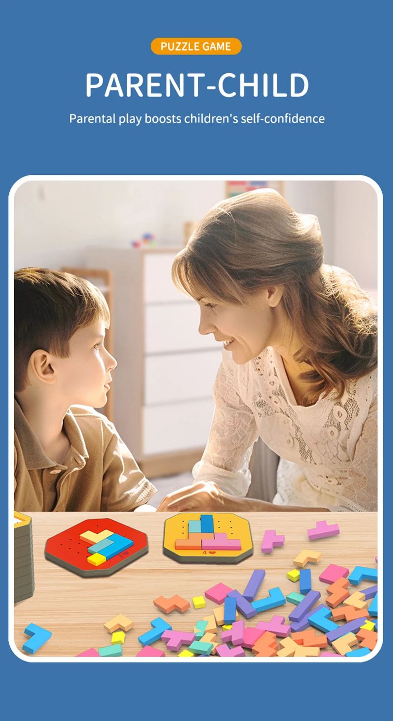 Logische Blokken Geometrische Puzzel – Educatief Speelgoed voor Kinderen