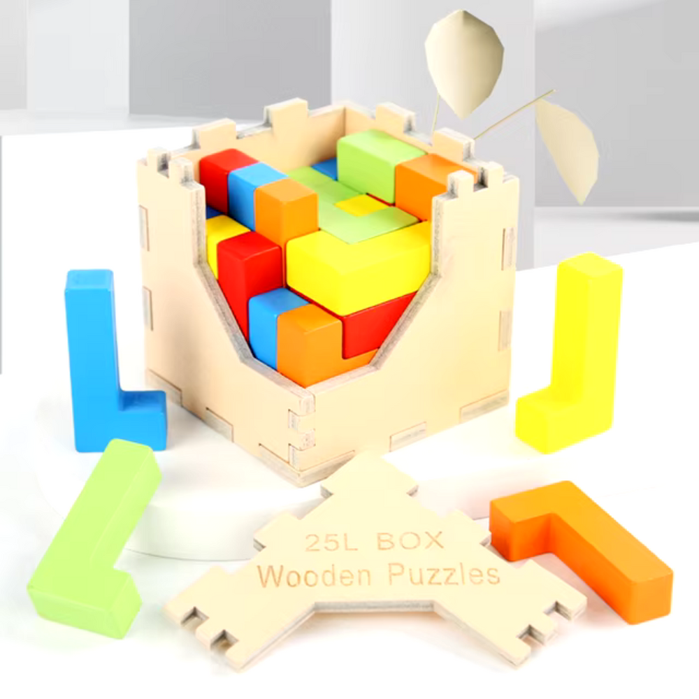 Houten 3D Puzzel voor Kinderen – Educatief Speelgoed vanaf 3 Jaar | Duurzame Breinbreker