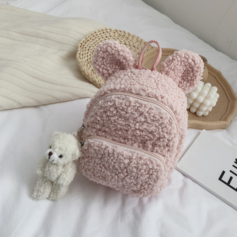 Pluche kinderrugzak met konijn voor meisjes
