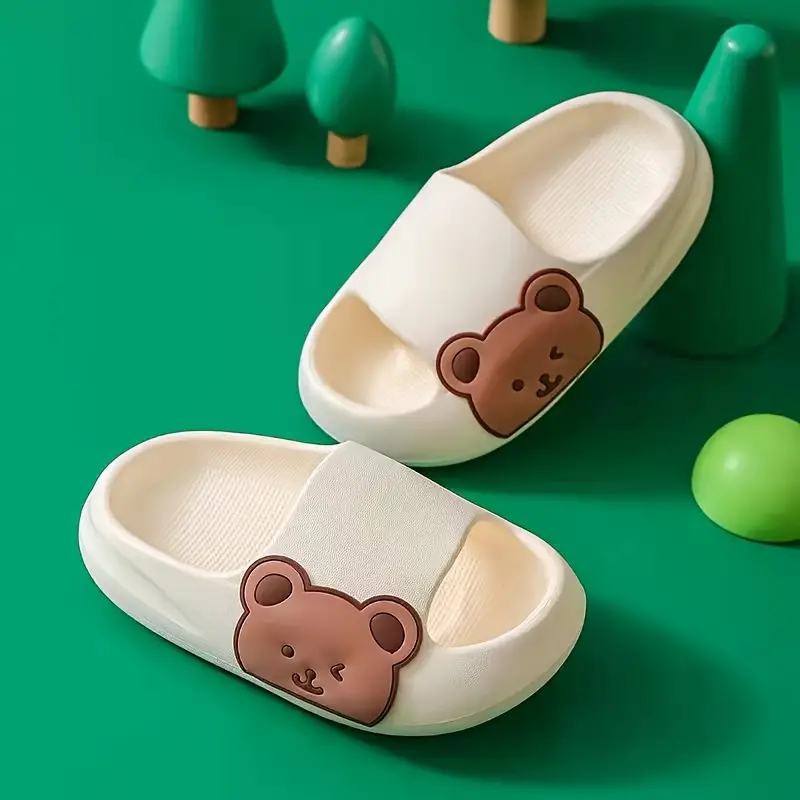Bear Slides Kinderslippers – Zacht, Antislip & Schattig Beerdesign voor Binnen