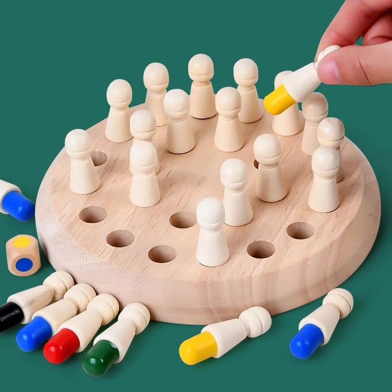 Houten Geheugenspel voor Kinderen – Leerzaam en Interactief Memory Spel 3+ Jaar