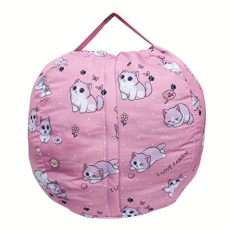 Kitty Bean Bag Hoes – Knuffels Opbergen & Zacht Zitkussen voor Kinderen