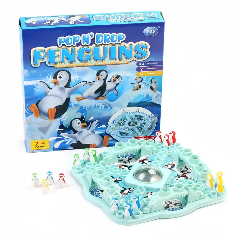 FrostTrek Penguin Glide Bordspel – IJsavontuur Familiegame