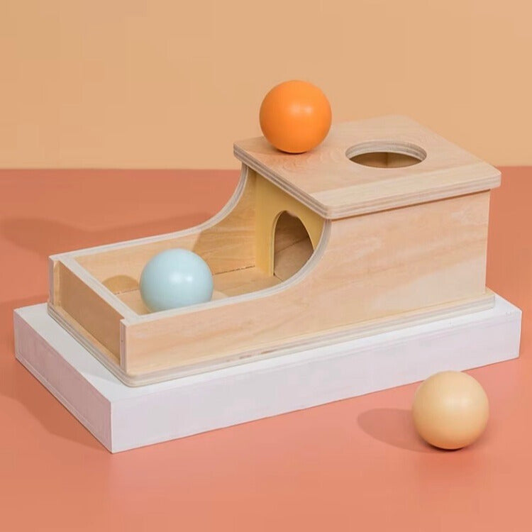 Objectpermanentie Box van Hout – Educatief Speelgoed voor Peuters – Stimuleert Cognitieve Ontwikkeling