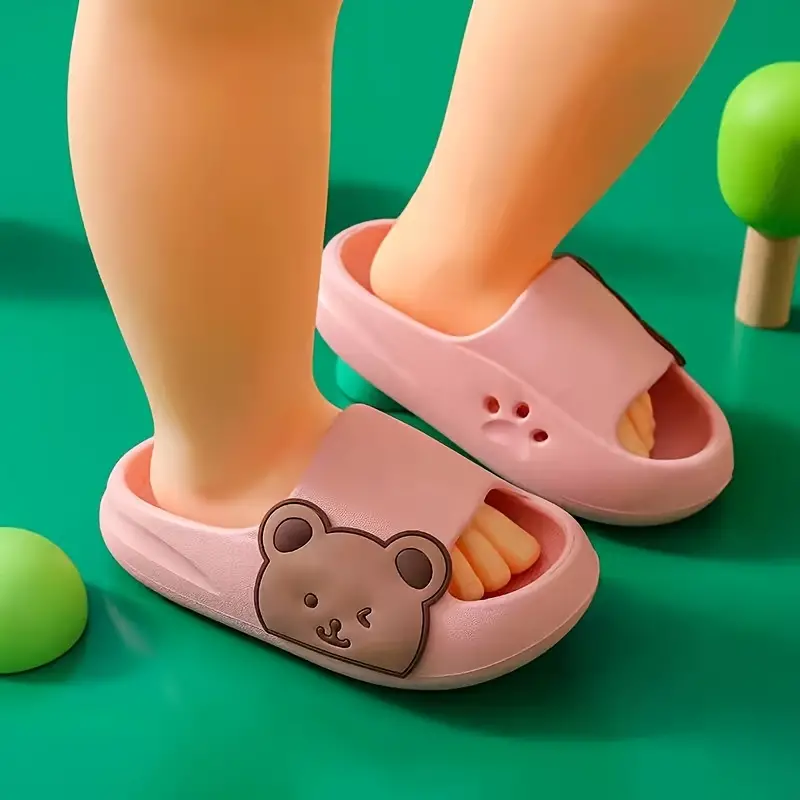 Bear Slides Kinderslippers – Zacht, Antislip & Schattig Beerdesign voor Binnen