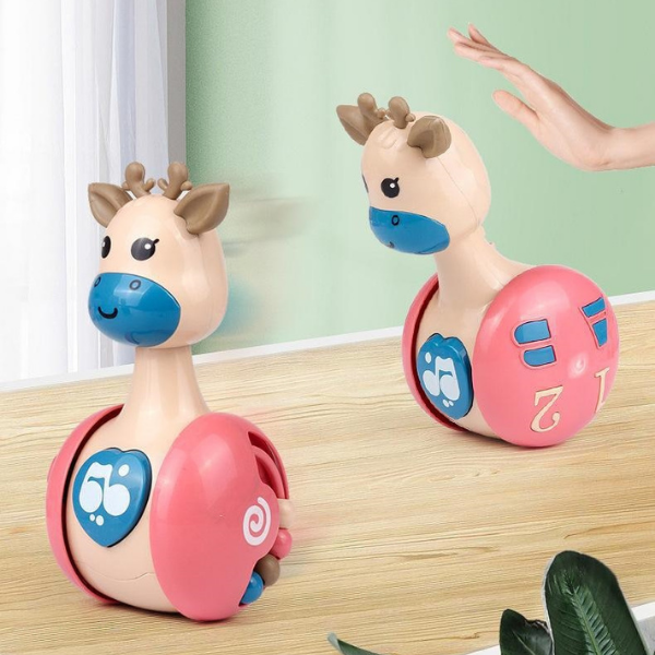 Interactieve Tuimelpop voor Baby’s – LittleMoose TumbleTune