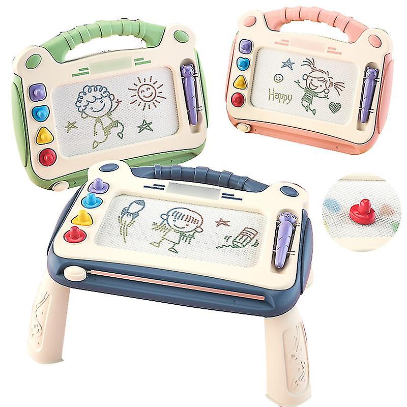 Magnetisch Tekenbord voor Kinderen – Creatief & Educatief Speelbord met Pen en Vormen – Veilig & Duurzaam – Blauw, Groen of Roze