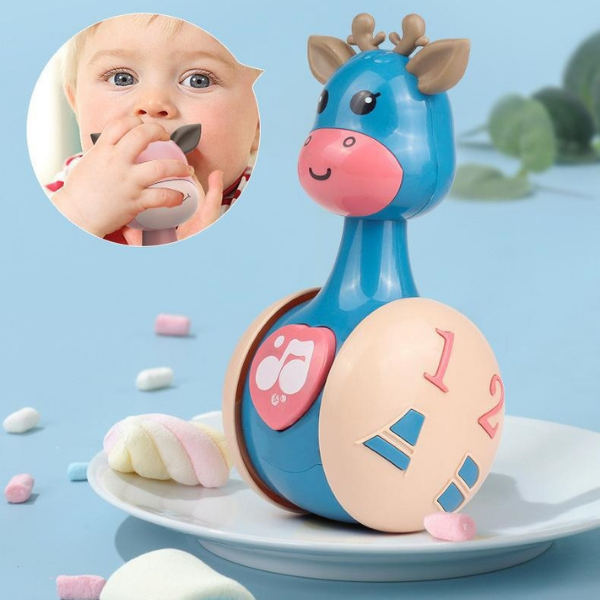 Interactieve Tuimelpop voor Baby’s – LittleMoose TumbleTune