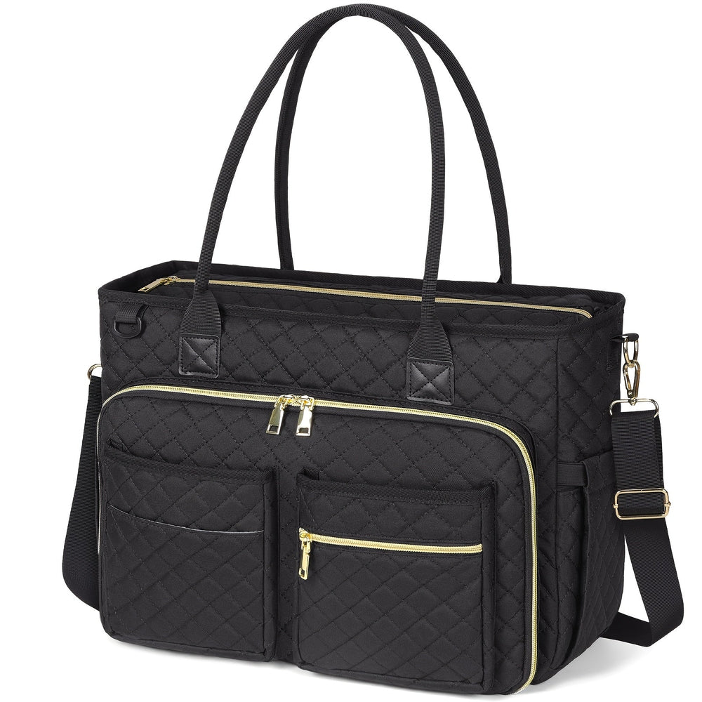 Laptoptas dames 15,6 inch gevoerd – crossbody, isolerend vak, trolleyband | werktas