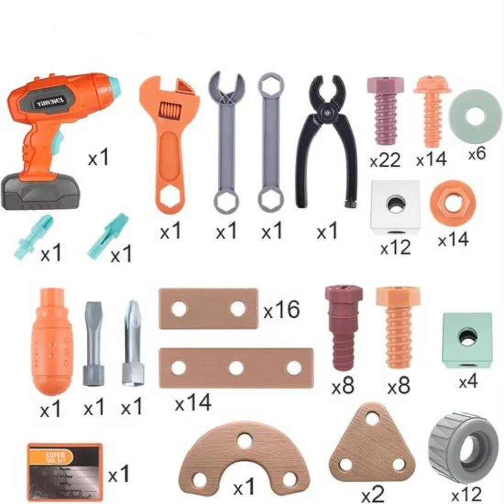 Gereedschapsset Kinderen – Speelgoed Toolset met Koffer (3+ Jaar)