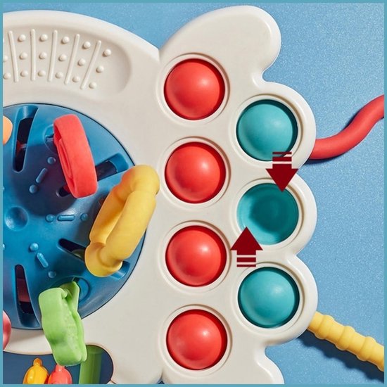 Sensorisch Baby Speelgoed – Octopus met Trekkoorden & Muziek