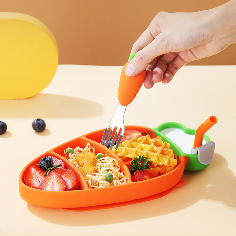 Baby Bord Zuignap – Siliconen Peuterbord met Vakjes