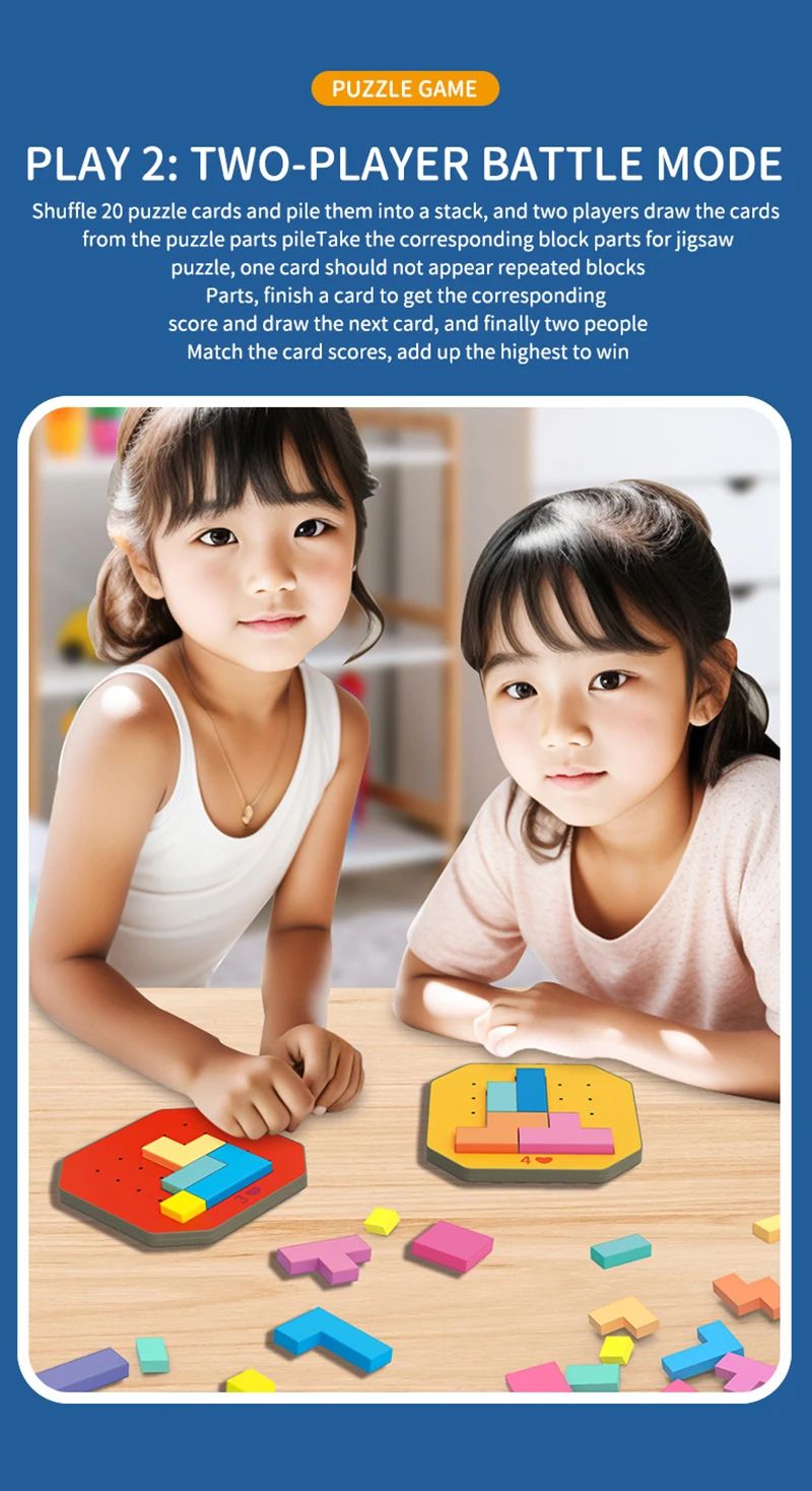 Logische Blokken Geometrische Puzzel – Educatief Speelgoed voor Kinderen