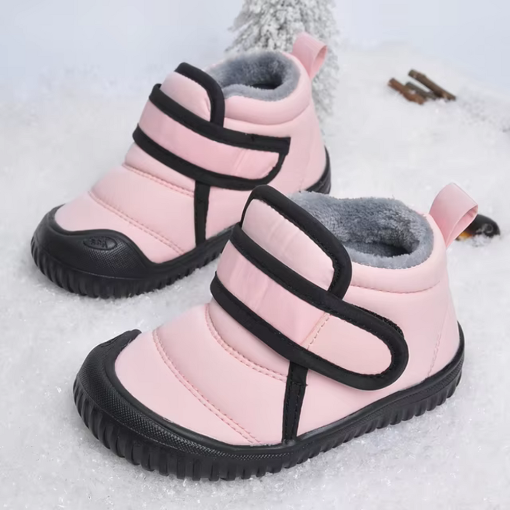 SnowBoot Buddy Kinder Snowboots – Waterdichte Winterlaarzen met Warme Pluche Voering & Antislip Zool | Makkelijk Aan- en Uit te Trekken