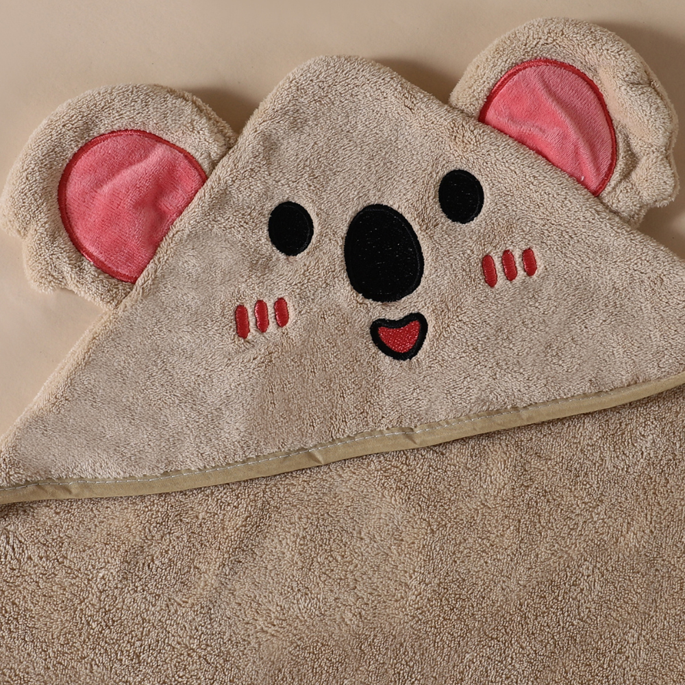 Baby Badcape met Capuchon – Zachte Sneldrogende Badhanddoek Baby 0+