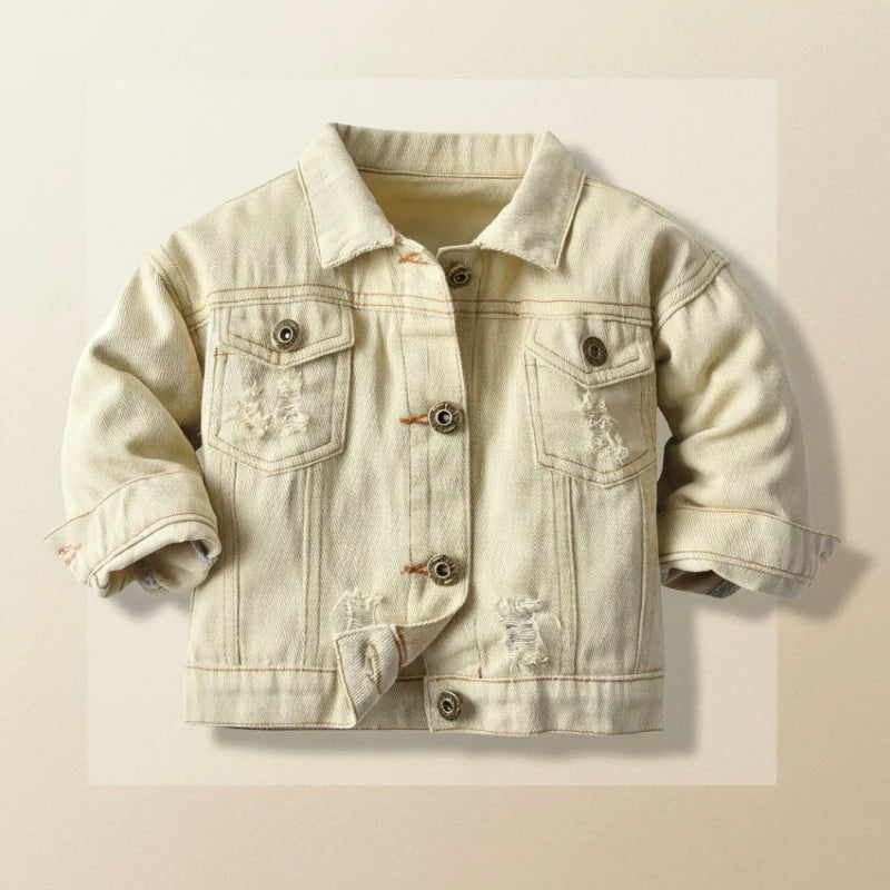 Candy Color Spijkerjas Kinderen – Lichtgewicht Denim Jas | 6-12M-7jr